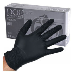 Gardening Guanti Nitrile Doc Black Powder Free 100 Pezzi Taglia M