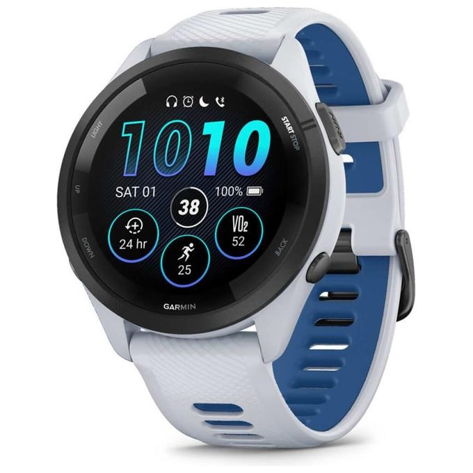 Garmin Forerunner 265 1.3'' AMOLED 46mm Nero-Bianco GPS Satellitare