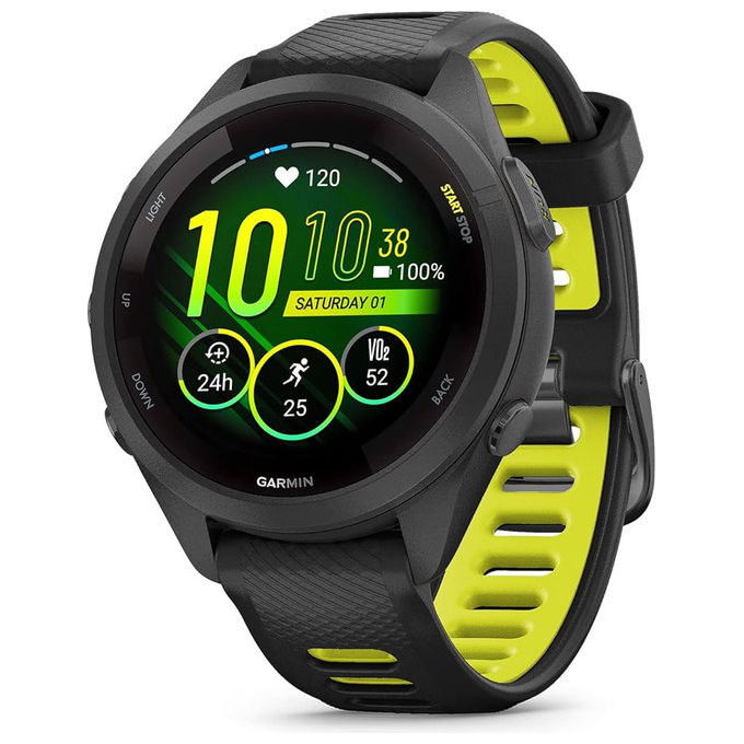 Garmin 010-02810-14 Forerunner 265S Smartwatch GPS AMOLED 1.1'' 42mm 8GB Bluetooth Wi-Fi autonomia 15 giorni colore Bianco