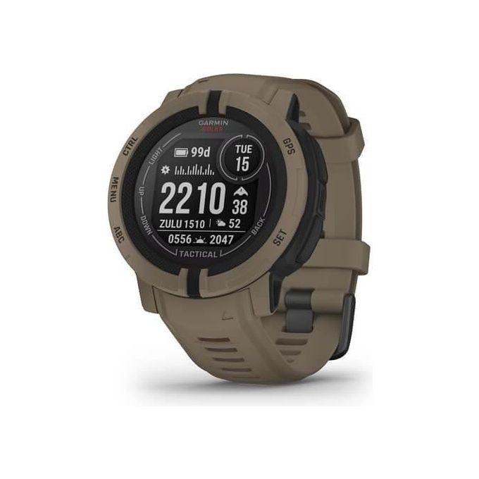 Garmin Instinct 2 Solar Tactical Smartwatch 45mm Ricarica Solare Kill Switch Visore Notturno GPS Cardio Connect IQ Coyote Tan