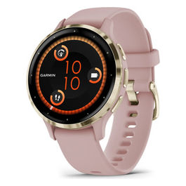 Venu® 3S Dust Rose & Soft Gold con cinturino in silicone