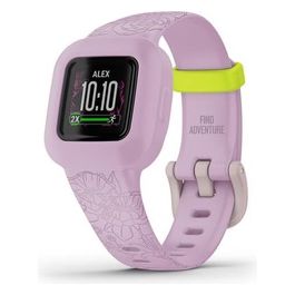 Garmin Vivofit Jr.3 Floral Pink Activity Tracker per Bambini Cinturino Regolabile Rosa