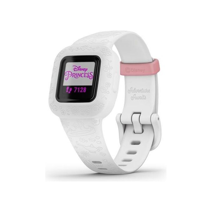Garmin Vivofit Jr.3 Princess Icons Activity Tracker per Bambini Cinturino Regolabile Bianco Icon