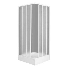 Parete Doccia Eco 80x80 h 187 Bianco per Esterni Resistente e Funzionale per il Tuo Giardino o Terrazzo