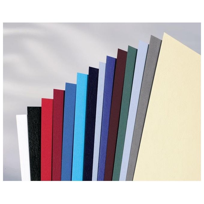 Gbc Confezione 10 0 copertine Leathergrain a3 nero