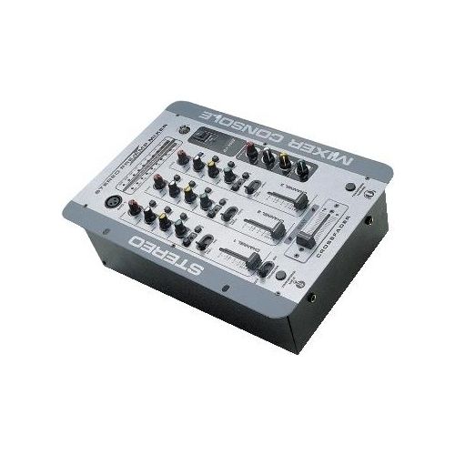 Gbc Dj Mixer 3 Canali 3 Ingressi Line/Phono Selezionabili Controllo Toni 2 Microfonic