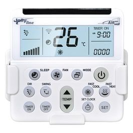 Gbs Telecomando Universal Air Wall per Climatizzatori con Big Display e Supporto a Muro