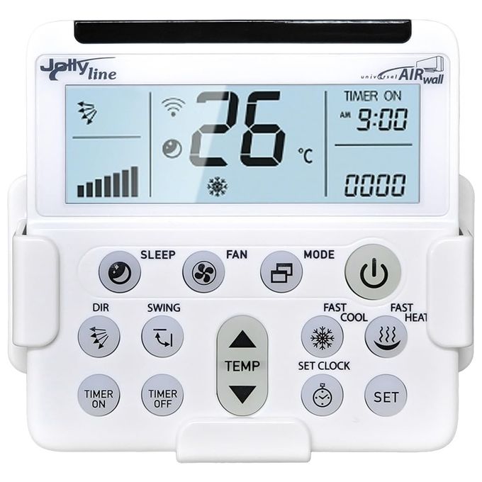 Gbs Telecomando Universal Air Wall per Climatizzatori con Big Display e Supporto a Muro