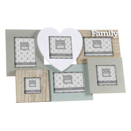 Portafoto Multiplo Family Cuore 45x30cm