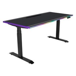 GD160 ARGB GAMING DESK - Scrivania ad illuminazione ARGB 160cm x 75cm, regolabile in altezza, (water-resistant)surface mousepad