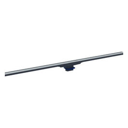 Cleanline 60 Copertura X Canalette 30-130 Con Telaio In Acciaio Inox Rivestito Nero E Superficie In Acciaio Inox Spazzolato