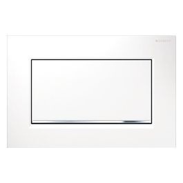 Geberit Sigma30 Placca 1 Tasto Bianco/Cromo/Bianco