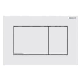 Geberit Sigma30 Placca 2 Pulsanti Bianco Opaco/Cromo/Bianco Opaco