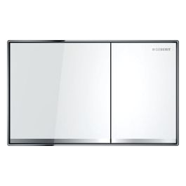 Geberit Sigma60 Placca 2 Pulsanti Vetro/Bianco 