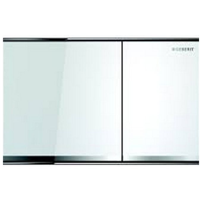 Geberit Sigma60 Placca 2 Pulsanti Vetro/Bianco