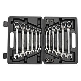 Red Set Chiavi Combinate a Cricchetto 16 Pezzi