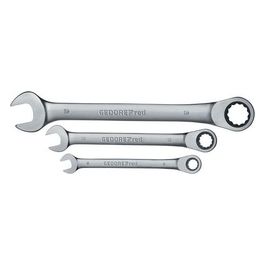 Red Set Chiavi Combinate a Cricchetto Metriche 5 Pezzi