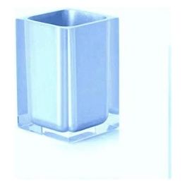 Bicchiere portaspazzolini Rainbow Celeste