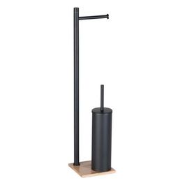 Colonna Attrezzata Wc Tania Bamboo e Nero