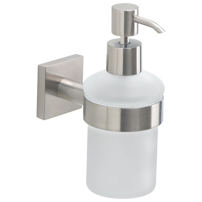 Gedy Dosa Sapone da Parete Fuji Silver Spazzolato