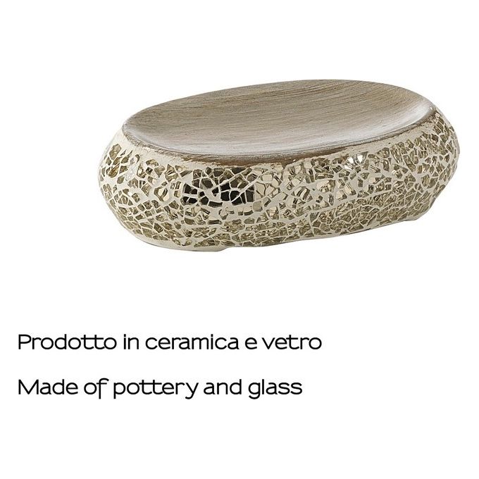 Gedy Myosotis Porta Sapone Crema/Oro