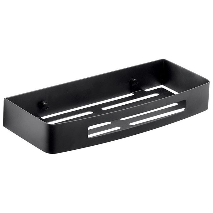 Gedy Nerva Portaoggetti Doccia Rettangolare Nero