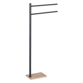 Piantana Porta Asciugamani Tania Bamboo e Nero