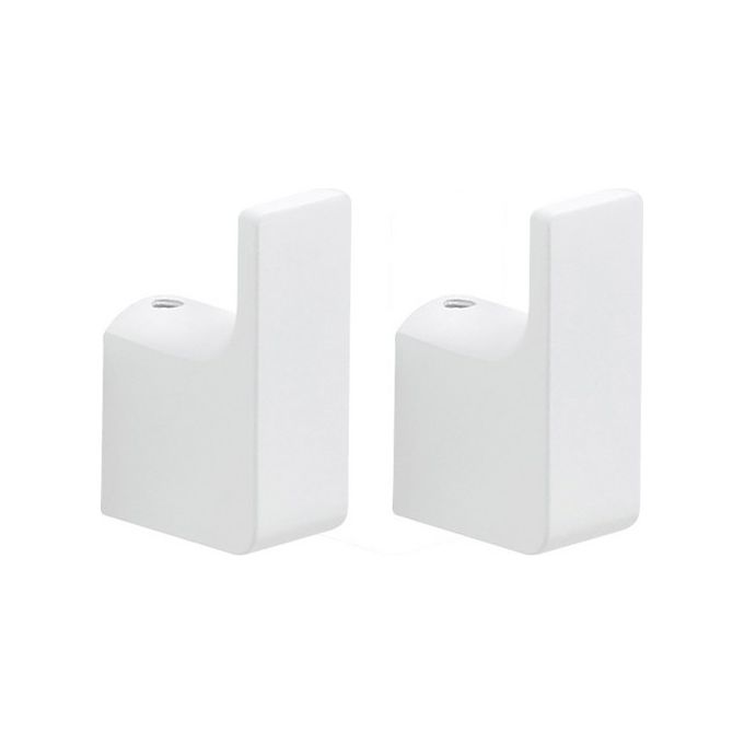 Gedy Pirenei Ganci Appendiabiti 2 Pezzi Bianco