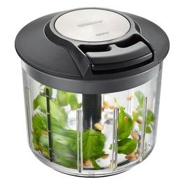 Speedwing Frullatore Manuale per Frutta o Verdura Professionale in Acciaio Inox con Supporto