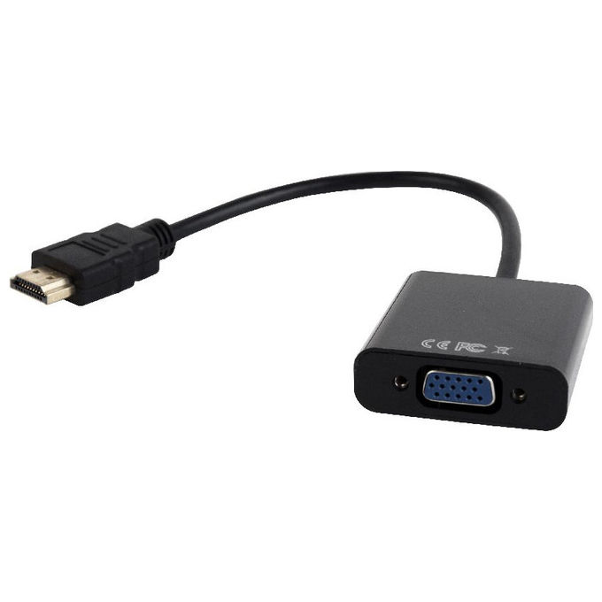 Gembird, Adattatore Video HDMI a VGA, 0.15 m, Nero