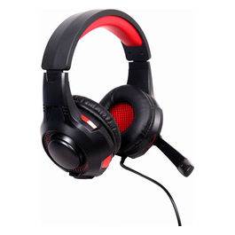 Gembird, Cuffie Gaming Cablate, 5.1 Surround, Nero e Rosso