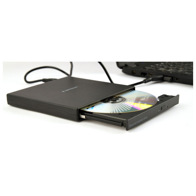Gembird, DVD±RW Esterno, Nero, Lettore-Masterizzatore CD-DVD, USB 2.0