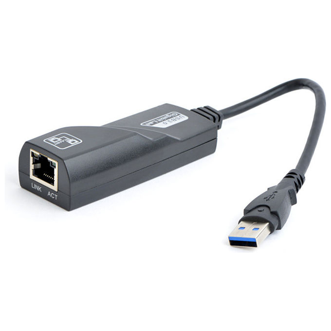 Gembird, Scheda di Rete, Adattatore Ethernet, 1000 Mbit-s, USB 3.0