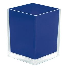 Cestino Gettacarta Poubelle Rainbow Blu Resina 23,7x18x18 Cm
