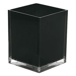 Cestino Gettacarta Poubelle Rainbow Nero Resina 23,7x18x18 Cm