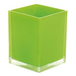 Cestino Gettacarta Poubelle Rainbow Verde Acido Resina 23,7x18x18 Cm