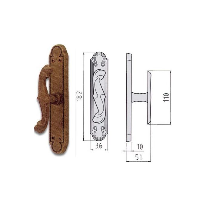 Ghidini 290407000 Cremonese Barocco Ottone Brunato P.a.ezq7