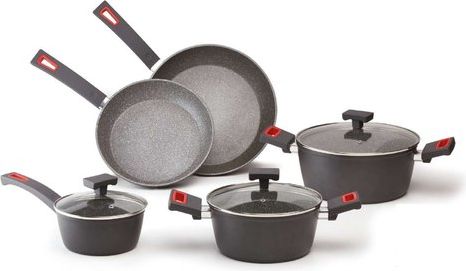 Ghidini Cipriano Batteria Pentole Grigio Scuro