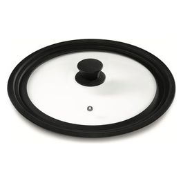 Coperchio Black Multidiametro pentola 28-30-32cm con Foro Vapore
