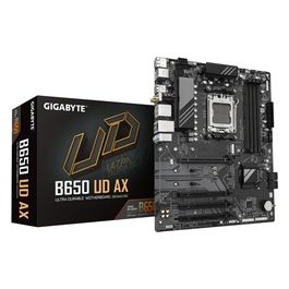 B650 UD AX Scheda Madre - Supporta CPU AMD Ryzen Serie 9000 VRM a 622 fasi fino a 7600MHz DDR5 (OC) 1x PCIe 5.0  2x PCIe 4.0 M.2 LAN GbE Wi-Fi 6 USB 3.2 Gen 2