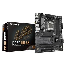 B650 UD AX Scheda Madre - Supporta CPU AMD Ryzen Serie 9000 VRM a 622 fasi fino a 7600MHz DDR5 (OC) 1x PCIe 5.0  2x PCIe 4.0 M.2 LAN GbE Wi-Fi 6 USB 3.2 Gen 2