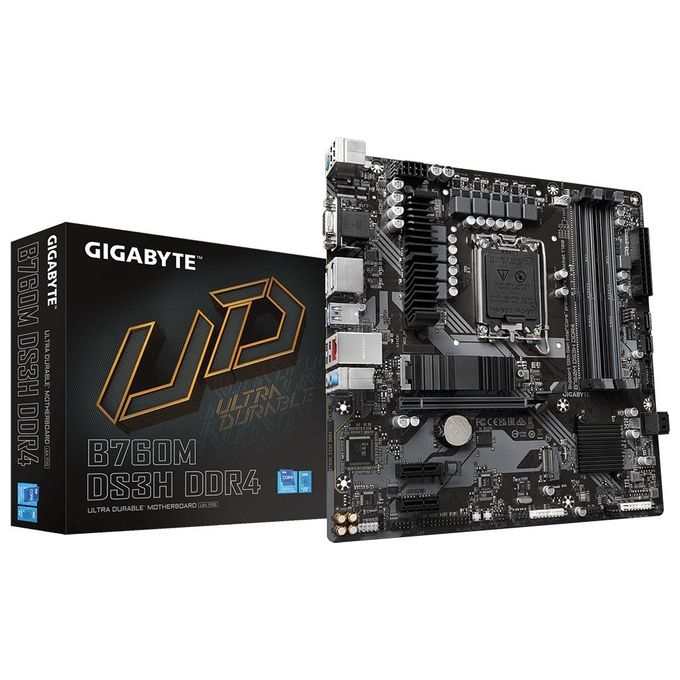 Gigabyte B760M DS3H DDR4 Scheda Madre Intel B760 LGA 1700 micro ATX