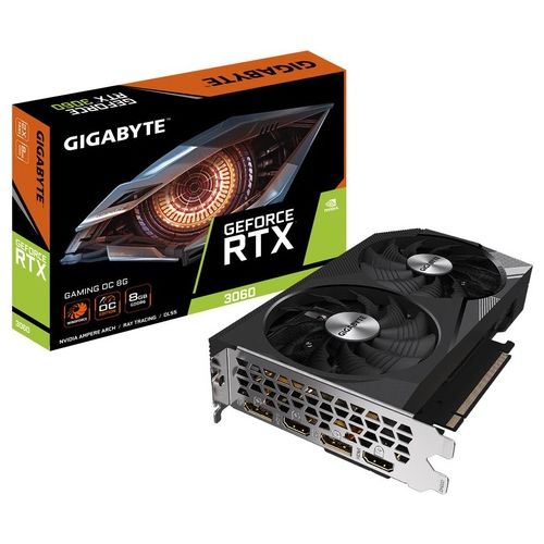 Gigabyte GeForce RTX 3060 Gaming OC 8GB GDDR6 HDMI/DP PCi Ex 4.0 16x