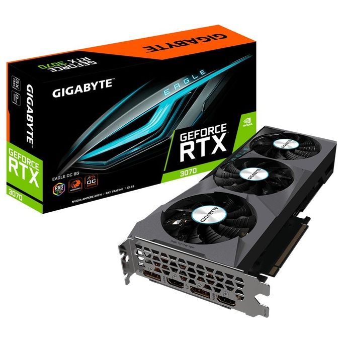 Gigabyte Scheda Grafica Nvidia GeForce RTX 3070 EAGLE OC 8 GB GDDR6 (rev. 2.0)