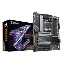 GIGABYTE Scheda Madre B650 AORUS ELITE AX V2 - Supporta CPU AMD AM5, 12+2+2 fasi VRM digitale, fino a 8000 MHz DDR5 (OC), 1xPCIe 5.0 + 2xPCIe 4.0 M.2, Wi-Fi 6E, 2.5GbE LAN, USB 3.2 Gen 2