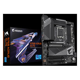 Scheda Madre B760 AORUS ELITE 1.0, Supporto per 12 e 13 gen Intel, Socket 1700, 4x Dual Channel DDR5, 3*PCIe 4.0 x4 M.2 Connectors