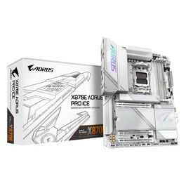 Scheda madre X870E AORUS PRO ICE - Supporta CPU AMD Ryzen 9000 VRM digitale a 1622 fasi fino a 8000MHz DDR5 (OC) 3xPCIe 5.0 Wi-Fi 7 LAN 2.5GbE USB 4