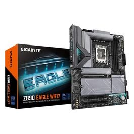 Scheda madre Z890 EAGLE WIFI7 - Supporta CPU Intel Core Ultra (Serie 2) 1412 fasi VRM fino a 8800MHz DDR5 (OC) 1xPCIe 5.0  3xPCIe 4.0 Wi-Fi 7 LAN 2.5GbE Thunderbolt 4