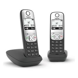 Gigaset A690 Duo Coppia Cordless Display 2'' Vivavoce Rubrica Nero