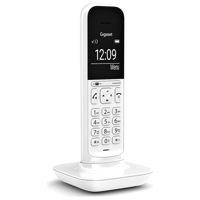 Gigaset CL390 Lucent Telefono Cordless Bianco